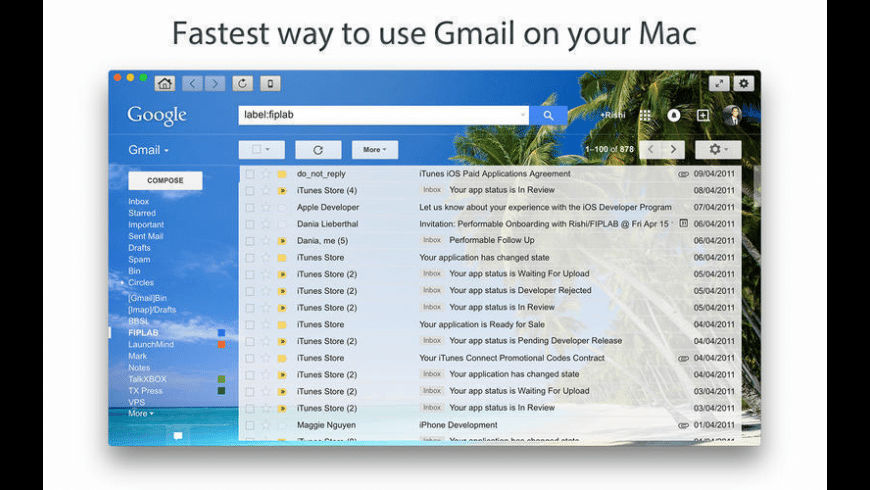 uninstall kiwi for gmail on a mac