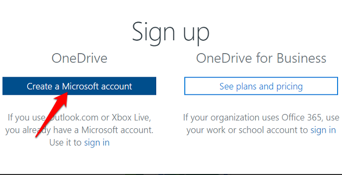 sign into onedrive for mac